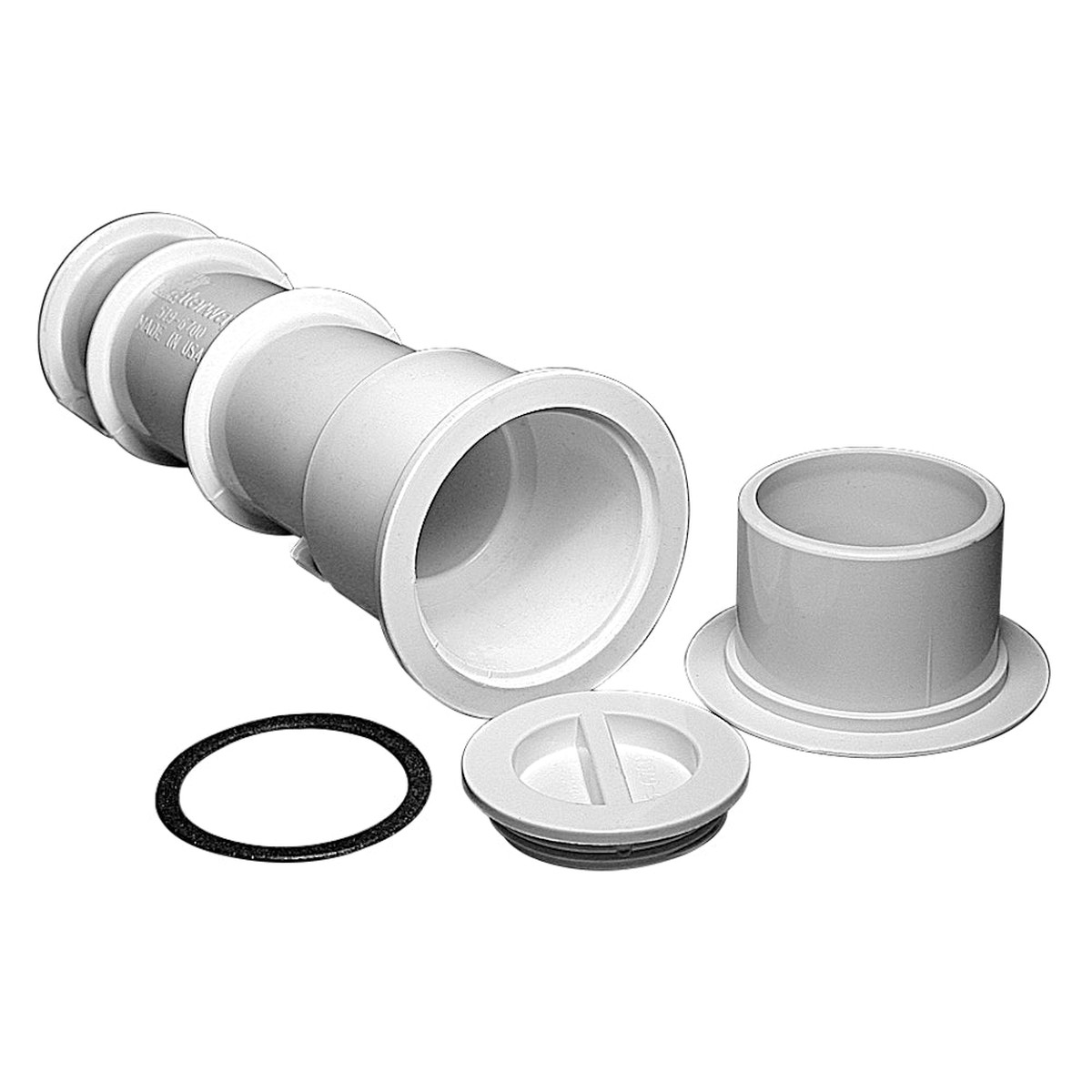 Volleyball Pole Holder Flange White | Waterway | 540-6710 | (Fits Waterway)