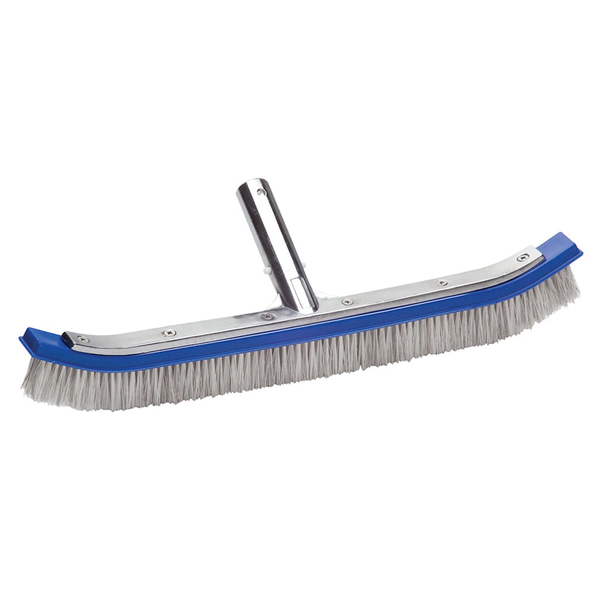 Wall Brush | Ocean Blue | 18in Curved Mixed Bristle Wall Brush | Aluminum Back | Curved Head