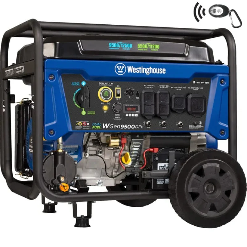 Westinghouse 9500DFc – 9500 Watt Dual Fuel Generator