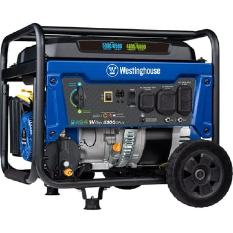 Westinghouse WGen5300DFcv Dual Fuel Generator with CO Sensor