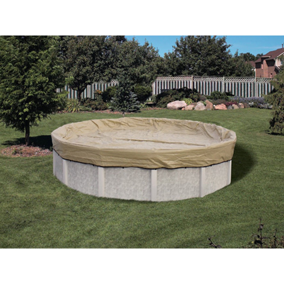 Winter Pool Cover | HPI | Armor Kote 16x32 Oval (Oval Above Ground) | Vinyl Heavy Duty