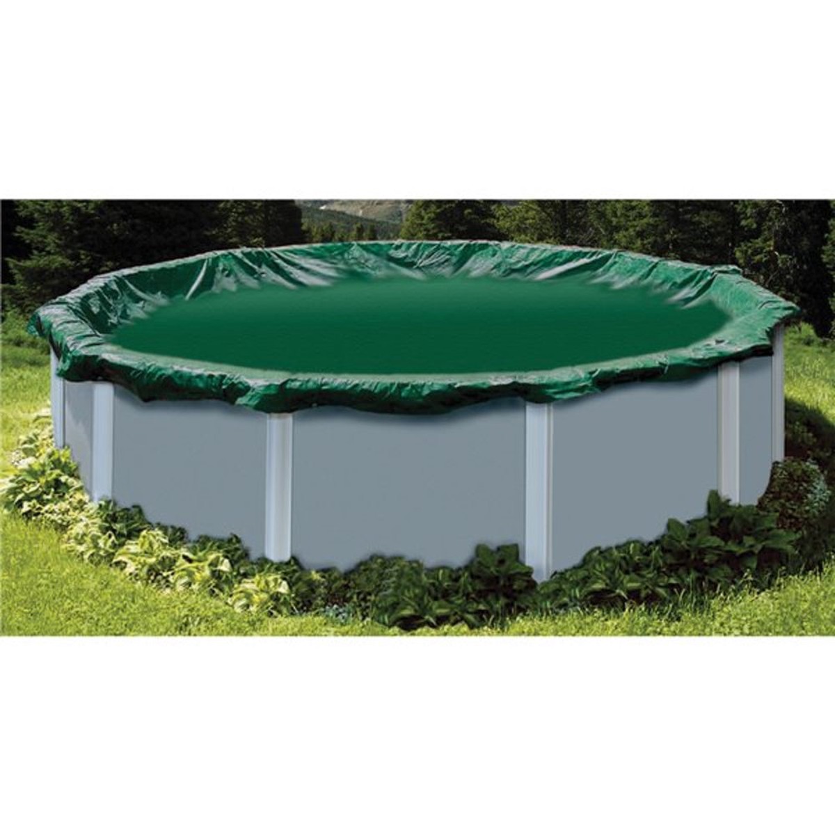 Winter Pool Cover | Swimline | RipStopper | 12 Foot Round | 4 Foot Overlap