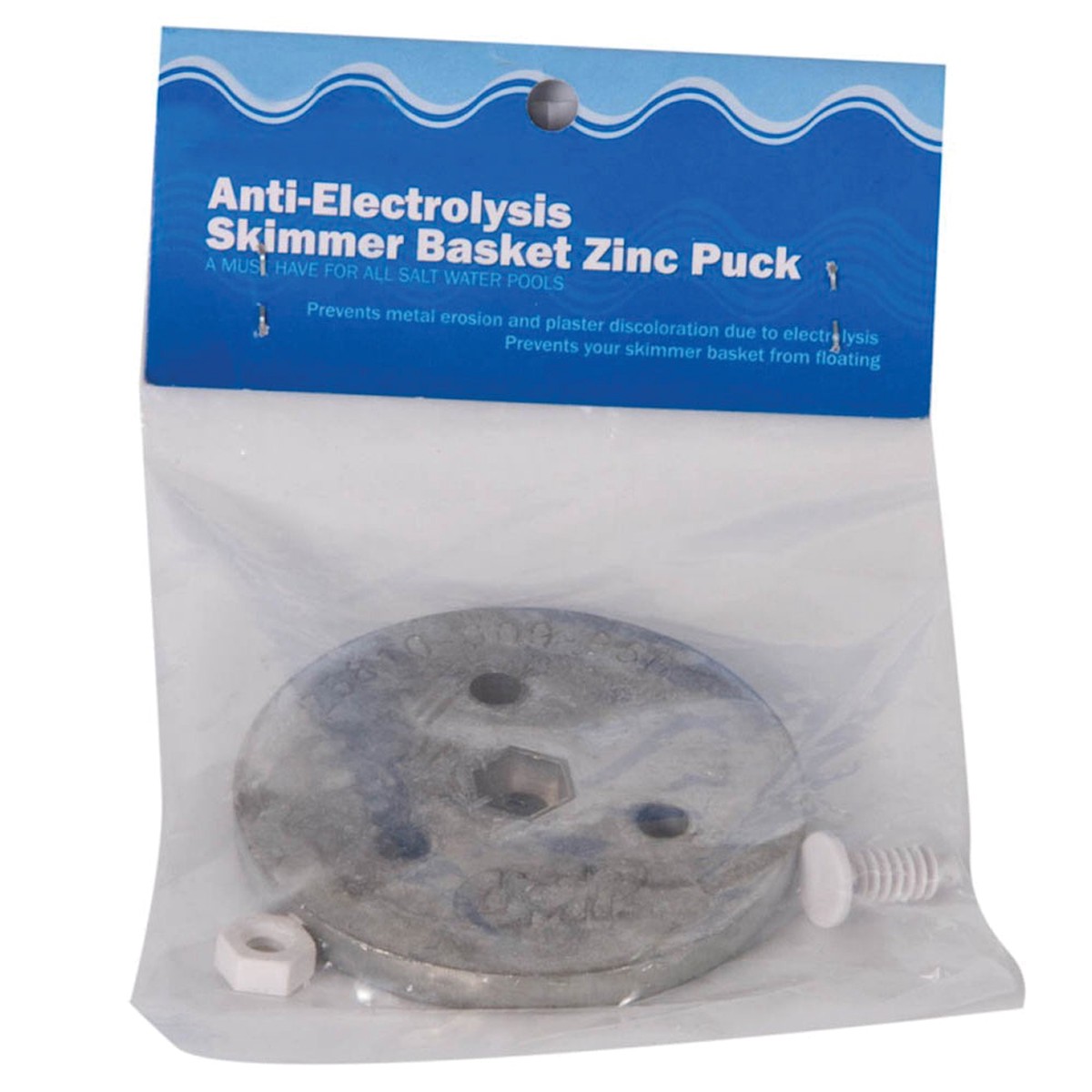 Zinc Anode Puck Kit | CMP Pool Defender | 4 Ft Ground Wire | Heavy Duty Replacement Part